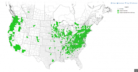 eddmaps map